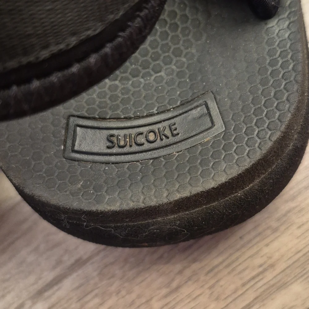 SUICOKE Depa-V2 Black Strap Rubber‎ Sz 11 Mens Streetwear Outdoor Sandals Shoes